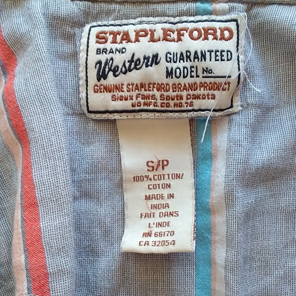 Vintage Western Stapleford Long Sleeve Pearl Snap Shirt - Picture 5 of 6